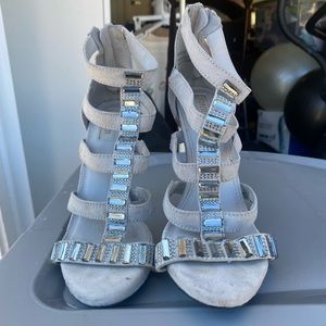 Gray/silver Forever 21 Heels